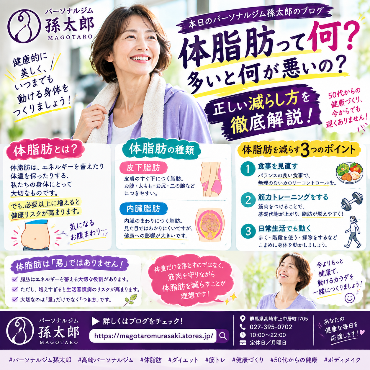 「体脂肪って何？多いと何が悪いの？正しい減らし方を徹底解説！」
